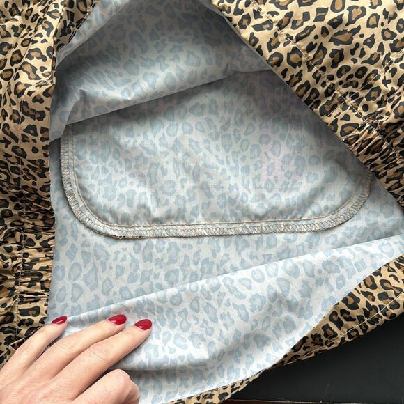 Children’s Place Rain Jacket Windbreaker Girl XL Animal Print Hooded Quarter Zip - Picture 8 of 16